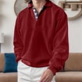 thumbnail image 3 of BOBOGOJP Mens Long Sleeve Polo Shirts Casual Moisture Wicking Golf Polo Shirts (Red,5XL), 3 of 6