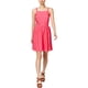 thumbnail image 1 of maison Jules Vestido ajustado y acampanado con corte láser para mujer, rosa, mediano, 1 of 1
