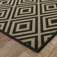 thumbnail image 6 of HomeRoots 507005 2 x 8 ft. Black Geometric Stain Resistant Indoor & Outdoor Rectangle Area Rug, 6 of 10