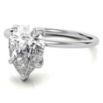 thumbnail image 5 of Auory Dainty Rose Gold Plated Solitaire Moissanite Ring for Girlfriend, 5 of 10