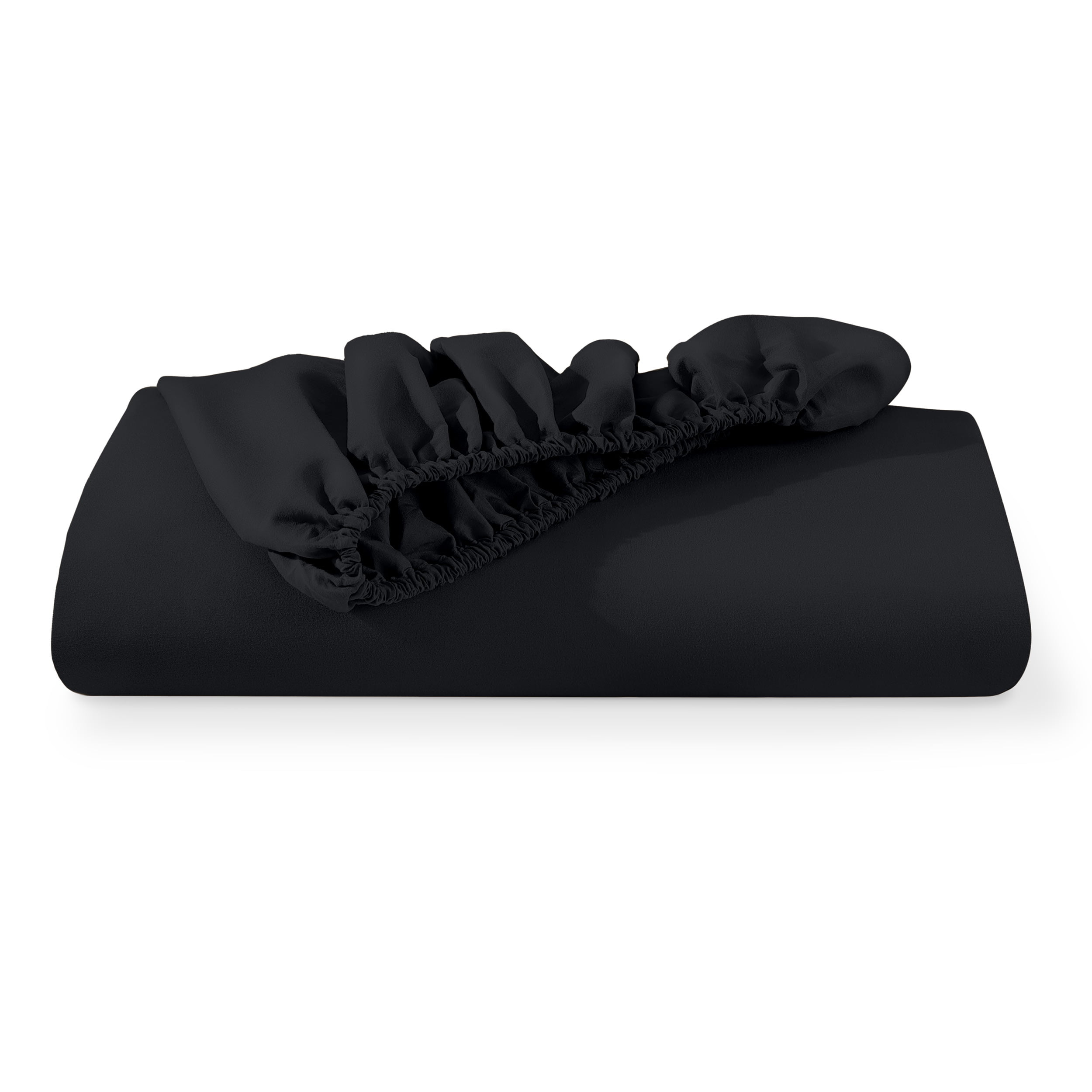 Bare Home Luxury 1800 Collection Fitted Sheet, Ultra-Soft, Deep Pocket, California King, Black