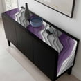 thumbnail image 5 of Purple Grey Ombre Table Runner 60 Inches Long, Modern Geometric Abstract Aesthetics Cream Kitchen Coffee Dining Table Decoration for Home Party Birthday Wedding Home Decor 13x60 Inches, 5 of 8