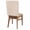 Beige, variant on Navy Blue Pure Color Chair Back Covers, Aesthetics Contemporary Luxury Removable Chair Covers for Dining Chairs Set of 6, Washable Chairs Slipcovers Back Seat Protector for Wedding Party 19"x20"