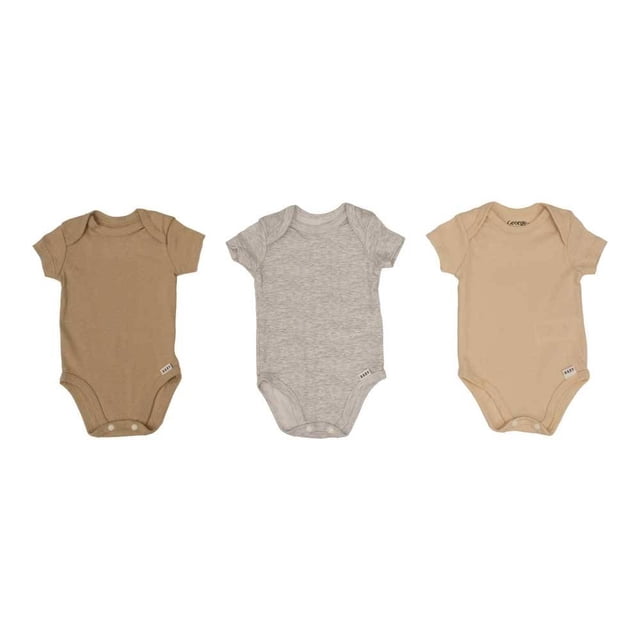 Set Pañaleros George Unisex Manga Corta Liso 3 Piezas Talla 0 M