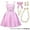 Set D, variant on Girl Pink Plaid Costume Halloween Movie Cosplay Outfits 3-10 Year