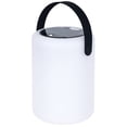 thumbnail image 1 of Lámpara de mesa solar para exteriores, luz cálida RGB, portátil, recargable, para patio, con control remoto, diseño cilíndrico impermeable IP44 para jardín, balcón, camping, 1 of 7