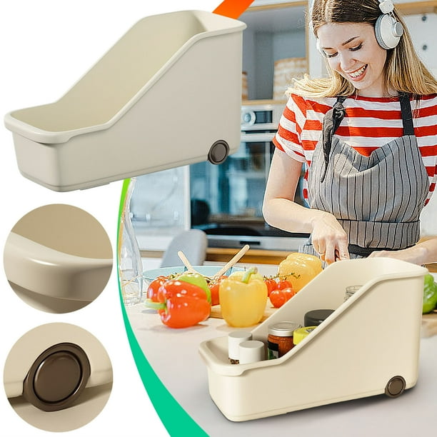 Organizadores de armario y almacenamiento, Organización y almacenamiento, Contenedores de almacenamiento, Caja de almacenamiento de cocina con ruedas, Gabinete, Estante para almacenamiento de utensili