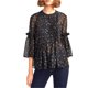 thumbnail image 1 of French Connection Mahi Sheer Pullover Blusa para mujer, azul, mediano French Connection Pull-over, 1 of 1