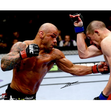 Thiago Alves Ultimate Fighting Championship Autographed 16" x 20" Punching Photograph - Fanatics Authentic Certified