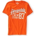 thumbnail image 1 of Aeropostale Mens Script New York 87 Camiseta gráfica, Naranja, XX-Large, 1 of 1