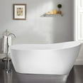 thumbnail image 2 of Vanity Art 67" x 29" Acrylic Freestanding Bathtub Contemporary Soaking Tub with Overflow and Pop-Up Drain, VA6904-L, 2 of 5