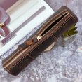 thumbnail image 3 of YAOMOBB Multi-purpose Pencil Case Retro Faux Leather Pencil Case Large Capacity Stationery Storage Pouch with Zipper Closure, 3 of 7