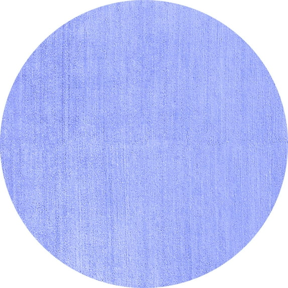 Ahgly Company Indoor Round Oriental Blue Industrial Area Rugs, 8' Round