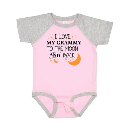 

Inktastic I Love My Grammy to the Moon and Back Gift Baby Boy or Baby Girl Bodysuit