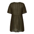 thumbnail image 4 of Bigersell Shirt Dresses for Women Summer Fashion Casual Loose Print Round Neck Short Sleeve Dress formal Dresses Women Sweater Dresses, Style 15003, Army Green XXL, 4 of 9