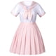 thumbnail image 1 of Niñas de la escuela japonesa JK Uniforme Marinero Blanco Rosa Falda plisada Anime Disfrace Elibelle Elibelle, 1 of 2