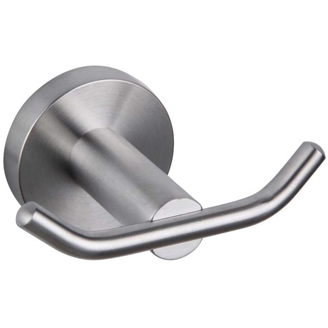 Gancho para baño Gancho para abrigos de acero inoxidable, adecuado para baño y cocina Estilo moderno de hotel Montado en la pared Acabado cepillado Namotu HMHZ1259