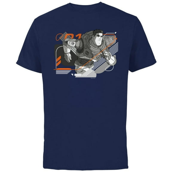 Disney and Pixar’s Lightyear Space Ranger Charge - Short Sleeve Cotton T-Shirt for Adults - Customized-Navy