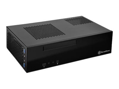 SilverStone Milo Series ML09B No Power Supply Slim Mini-ITX HTPC Case (Black)