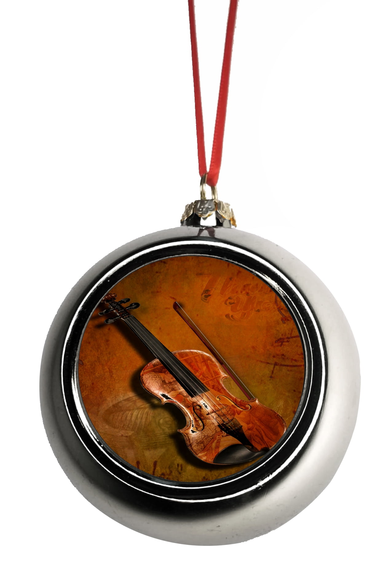 Ornaments Vintage Violin and Music Notes Musical Instruments Ornaments