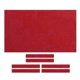 thumbnail image 1 of Mantel de billar precortado de mezcla de lana y cojín para mesa de billar 7 pies rojo, 1 of 9