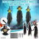 thumbnail image 5 of Paquete de 3 brujas de Halloween con cabezas coloridas, sonidos espeluznantes, brujas iluminadas par TOMSHOO Artículos de decoración, 5 of 7