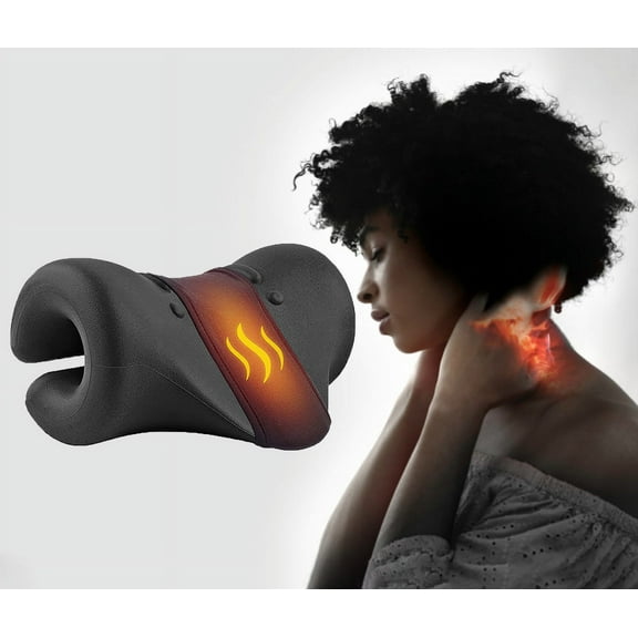 Neck Stretcher Neck and Shoulder Relaxer,Portable Cervical Traction Device,Neck Posture Corrector Chiropractic Pillow for Cervical Spine Alignment