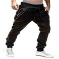 thumbnail image 1 of Men‘s Cargo Combat Work Trousers Sports Gym Jogging Zipper Drawstring Pants, 1 of 2