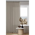 thumbnail image 1 of Cortinas TWODRAPES Pinch Pleat de lino, 260 x 260 cm, 2 paneles, color marrón, 1 of 9
