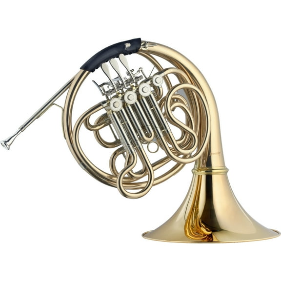Stagg F/Bb Double Horn w/ 4 Rotary Valves & Gold Brass Body - LV-HR6515