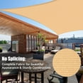 thumbnail image 6 of Yescom 2 Pack 18x18 Ft 97% UV Block Square Sun Shade Sail HDPE Canopy Patio Park Garden, 6 of 12