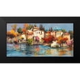 thumbnail image 2 of Luigi, Florio 14x9 Black Modern Framed Museum Art Print Titled - Borgo italiano, 2 of 5
