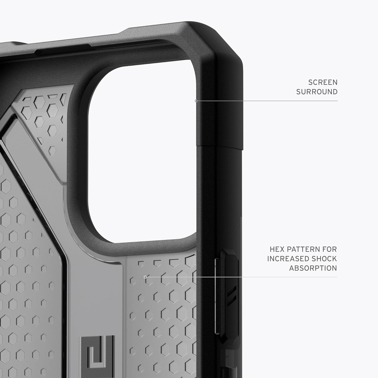 UAG iPhone 15 Pro Case 6.1" Plasma Ash Rugged Transparent Clear Military Grade Drop Tested Protective Cover by URBAN ARMOR GEAR