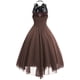 thumbnail image 3 of Vestidos Para Mujer Vestidos de Invitados de Boda Estilo Gótico Erógeno Cuello Redondo Banquete Festival Fuera Del Hombro Vestido Sin Mangas Vestido de Gasa de Encaje Odeerbi  ODB148827, 3 of 3