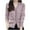 Purple, variant on Women's Cardigan Sweaters Fashion Casual Open Front Blouses Sweater V Neck Knitted Top Casual Solid Color Button Sweater Cardigans Outwears