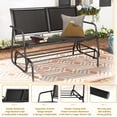 thumbnail image 5 of SLOAURA 2-Person Outdoor Glider Bench Patio Swing Rocker Loveseat, Black, 5 of 7