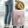 thumbnail image 3 of Travel Luggage Cover Suitcase Protector Fits 18-32 Inch Luggage Wheel Covers Patterned Travel Related Items Flower Luggage Protector Elastic Luggage Anti-scratch Suitcase Cover M, 3 of 6
