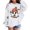 White, variant on Kids' Pullover Hoodie Casual Loose Cute Print Long Sleeve Hoodie Sport Fall Winter Clothes Size 11-12T ,Black