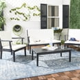 thumbnail image 2 of Safavieh Del Mar Outdoor Contemporary 4 Piece Living Set with Cushion, 2 of 7