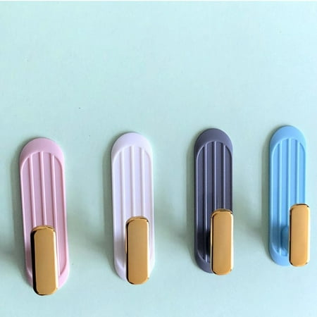 

Andvari Traceless Door Hook - Self Adhesive Removable ABS Clothes Hook for Behind Door Storage
