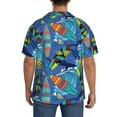 thumbnail image 3 of Kdxio Men's Hawaiian Shirt for Men Short Sleeve Shirt Hawaiian Style Summer Casual Holiday Beach Button Down T-Shirts, 3 of 7