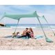 thumbnail image 1 of Carpa de playa SUN NINJA, plegable, UPF50+, verde, 10 x 10 pies, 1 of 6