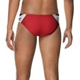 thumbnail image 3 of Speedo Men's Edge Splice Brief Swimsuit (Black/Red, 24), 3 of 3