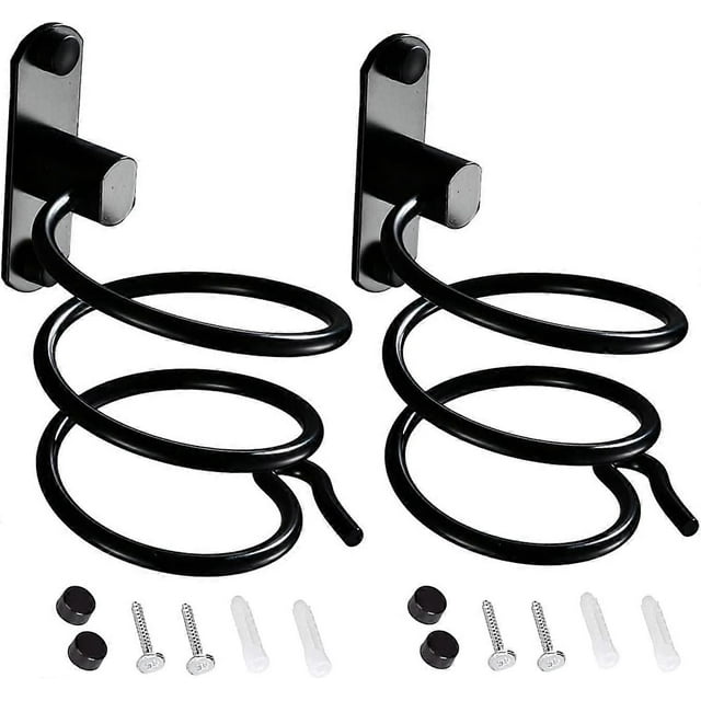 soportes de pared para secador de pelo, de aluminio, para alisar el pelo, organizador de pared para secador de pelo, para hotel, baño, peluquería, etc.