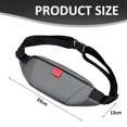 thumbnail image 2 of Bolso informal, riñonera, bolso de mensajero para hombre, bolso de pecho multifuncional, bolso para teléfono móvil para hombre, gris, 2 of 5