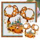 thumbnail image 1 of (5) Hilo Algodón Ecológico Bordado 11CT 3 Hebras Impresión 40*40cm Naranja Mickey Head Castle Kit Serie Película Y Televisión Punto Cruz, 1 of 9