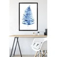 thumbnail image 6 of Jean Plout - Indigo Botanical Asoidium Angulare Wall Poster, 22.375" x 34" Framed, 6 of 6