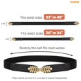 thumbnail image 7 of WHIPPY Women Elastic Skinny Belts with Gold Buckle Stretch Ladies Belts for Dresses, 7 of 7