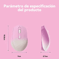 thumbnail image 2 of Ratón Inalámbrico Recargable Con Degradado 2.4g Y Bluetooth Eo Safe Imports Rosa, 2 of 5