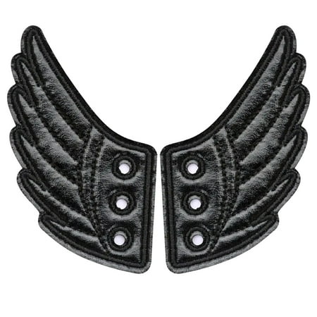 

1 Pair PU Shoe DIY Accessories Glitter Shoe Ornament Show Party Skate Shoes DIY Decorations Black